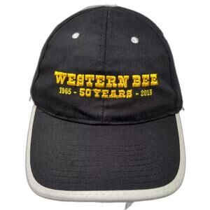 HitWear Western Bee 50 Years 1965-2015 Baseball Cap Black OS Strapback Logo Hat